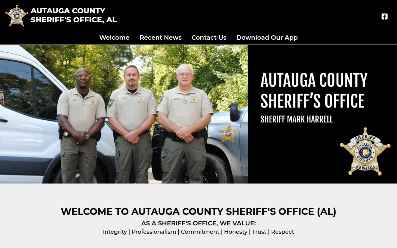 Autauga County Sheriff's Office homepage