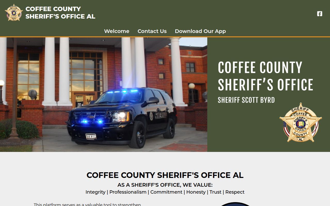 Coffee County Sheriff's Office homepage