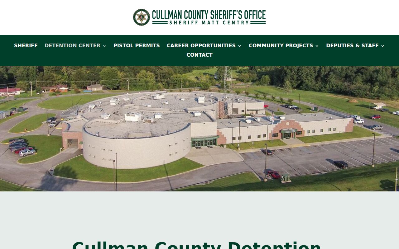 Cullman County detention center info