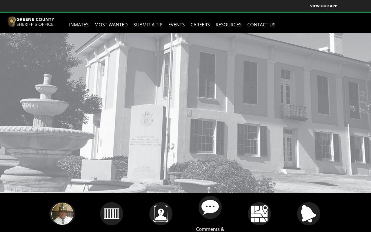 Greene County Sheriff's Office homepage