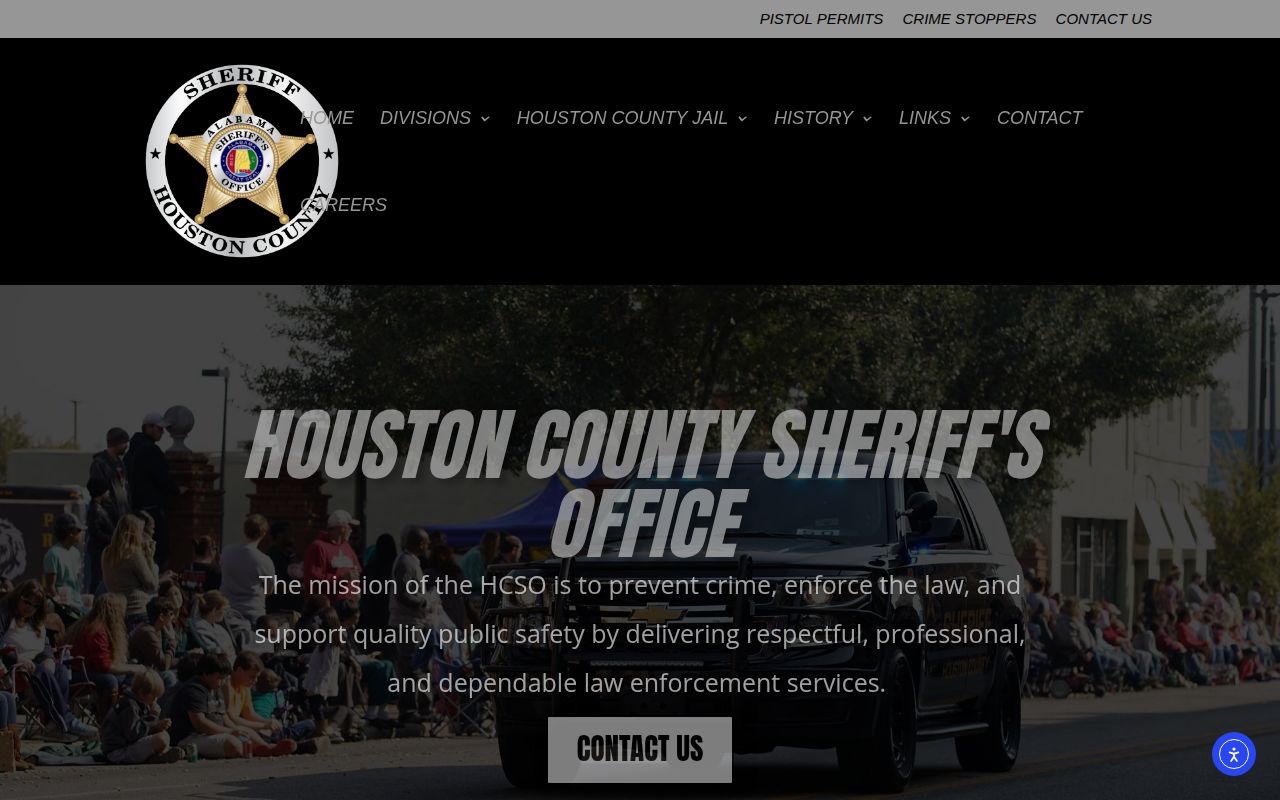 Houston County Sheriff homepage