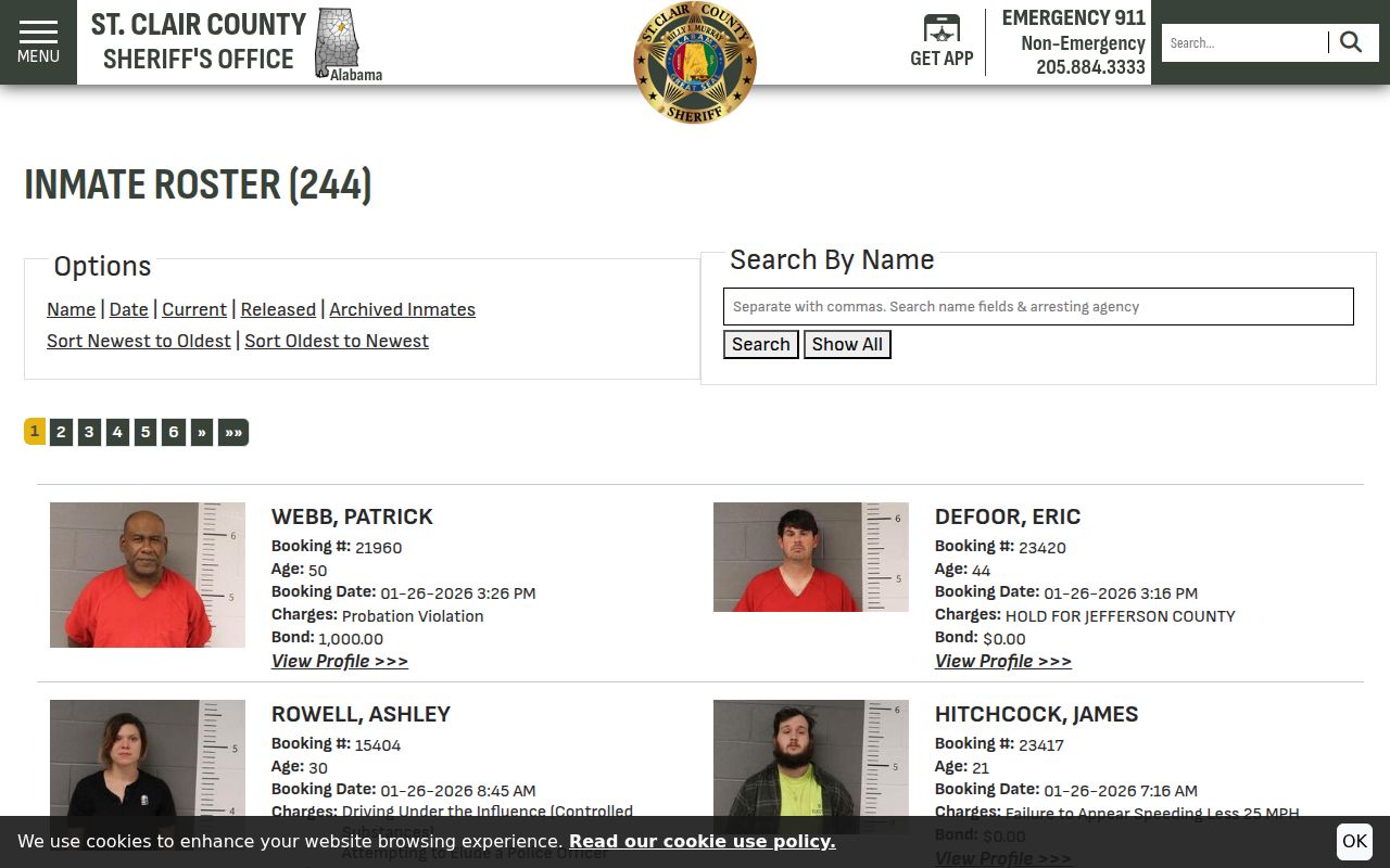 St. Clair County Inmate Roster